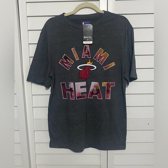 Miami Heat NBA T-Shirt in Dark Gray - Picture 1 of 3